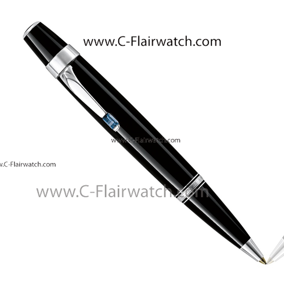 Fake Mont Blanc Boheme Bleu Ballpoint Pen Black & Silver Clip